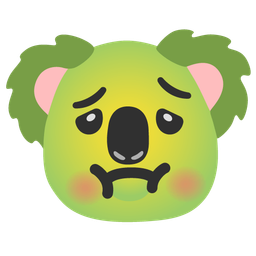 koala and nauseated face