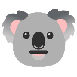 koala and neutral face