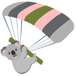 koala and parachute