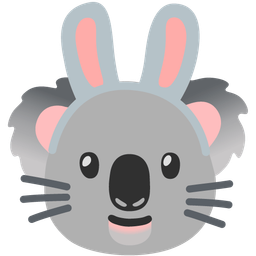 koala and rabbit face