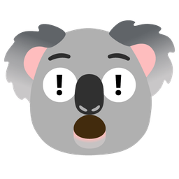 koala and red exclamation mark