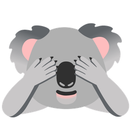 koala and see-no-evil monkey