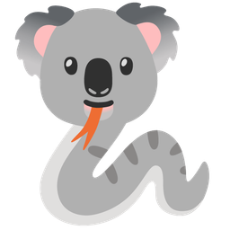 koala and snake