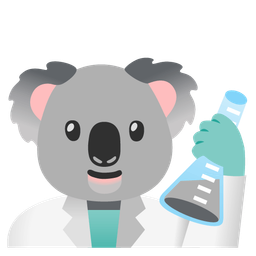 koala and test tube