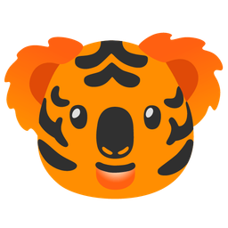 koala and tiger face