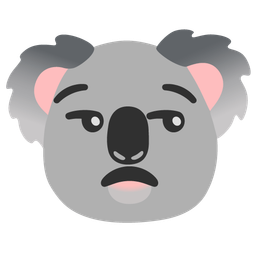 koala and unamused face