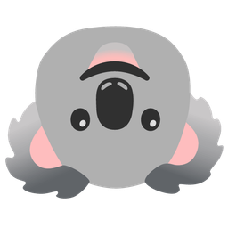Koala and Upside-down face