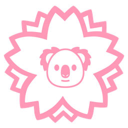 koala and white flower