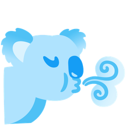 koala and wind face