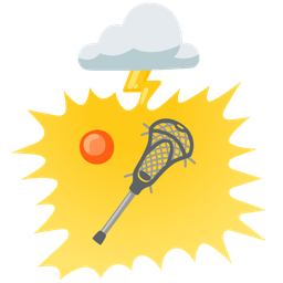 lacrosse and cloud with lightning