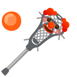 lacrosse and clown face