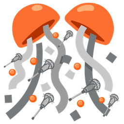 lacrosse and confetti ball