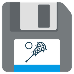 lacrosse and floppy disk