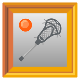 lacrosse and framed picture