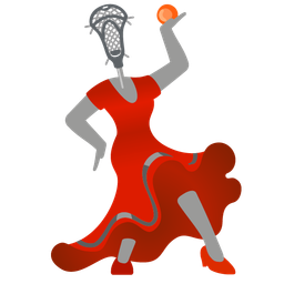 lacrosse and high-heeled shoe