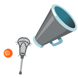 lacrosse and megaphone