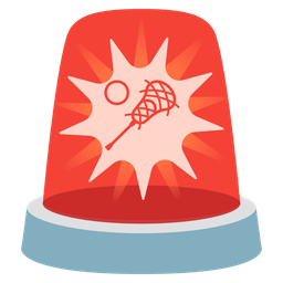 lacrosse and police car light