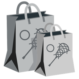 lacrosse and shopping bags