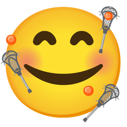 Lacrosse and Smiling face with hearts