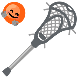 Lacrosse and Smiling face with open hands