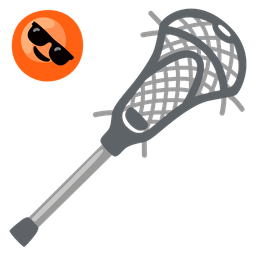 lacrosse and smiling face with sunglasses