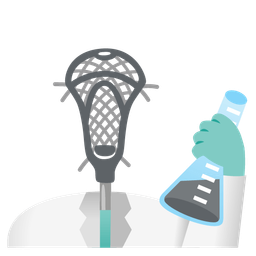 lacrosse and test tube