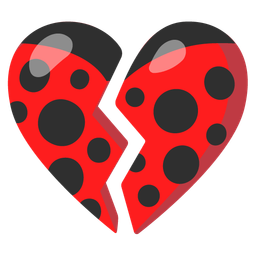 lady beetle and broken heart