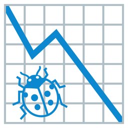 lady beetle and chart decreasing