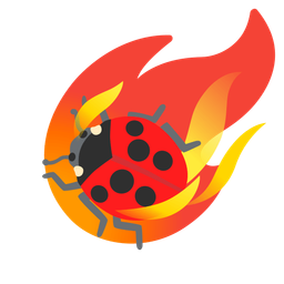 lady beetle and comet