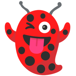 lady beetle and ghost