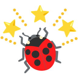 lady beetle and glowing star