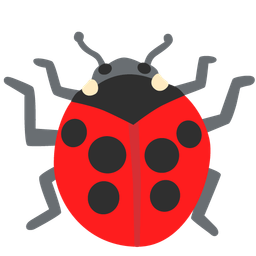 lady beetle and person shrugging