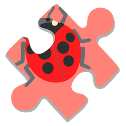 lady beetle and puzzle piece