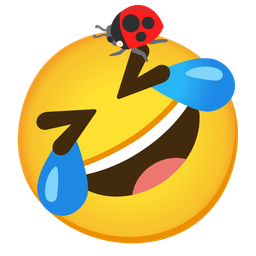 Lady beetle and Rolling on the floor laughing