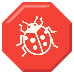 lady beetle and stop sign