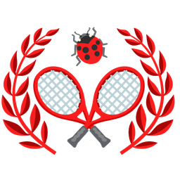 lady beetle and tennis