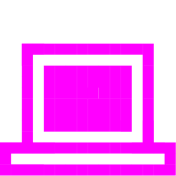 Laptop and Alien monster