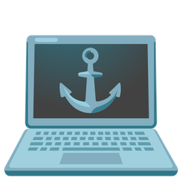 Laptop and Anchor