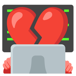 Laptop and Broken heart