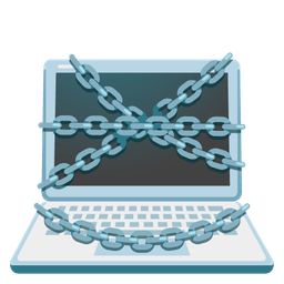 Laptop and Chains