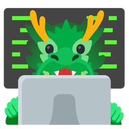 Laptop and Dragon