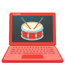 Laptop and Drum