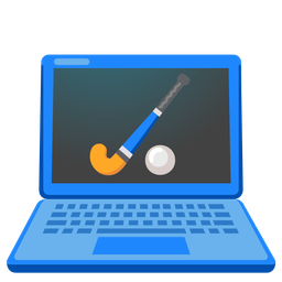 Laptop and Field hockey