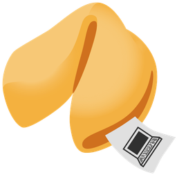 Laptop and Fortune cookie