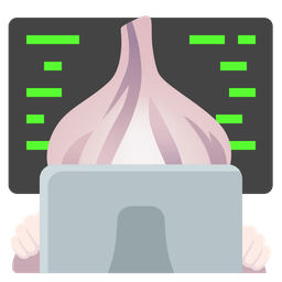 Laptop and Garlic