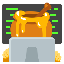 Laptop and Honey pot