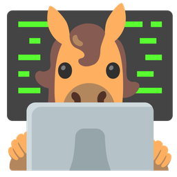 Laptop and Horse