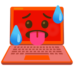 Laptop and Hot face