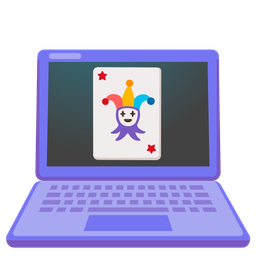Laptop and Joker