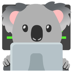 Laptop and Koala